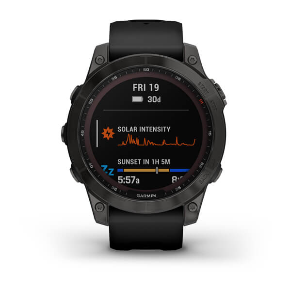 Часы Fenix 7 Sapphire Solar Titanium (Carbon grey)